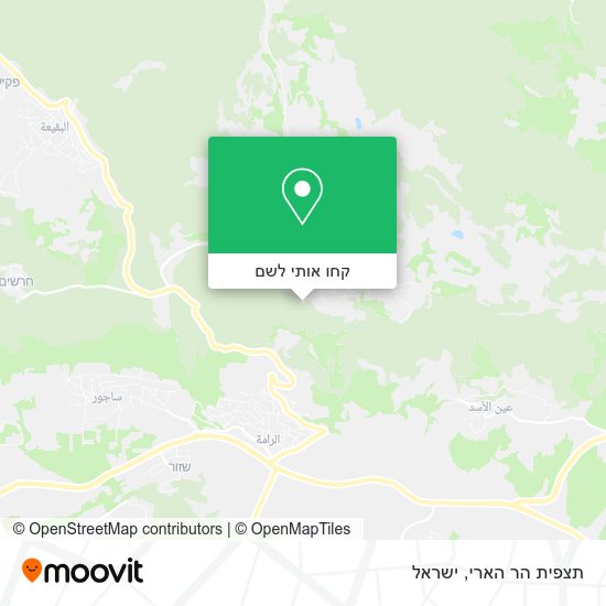 מפת תצפית הר הארי