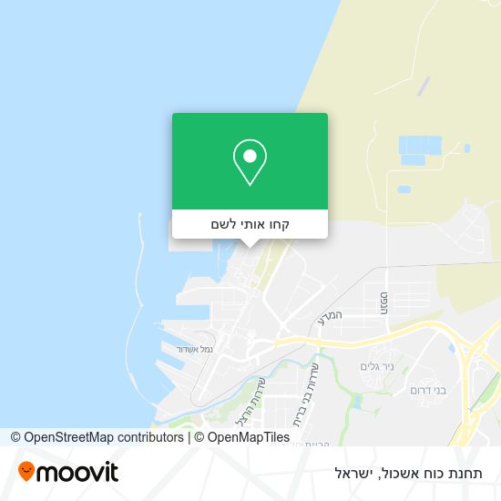 מפת תחנת כוח אשכול