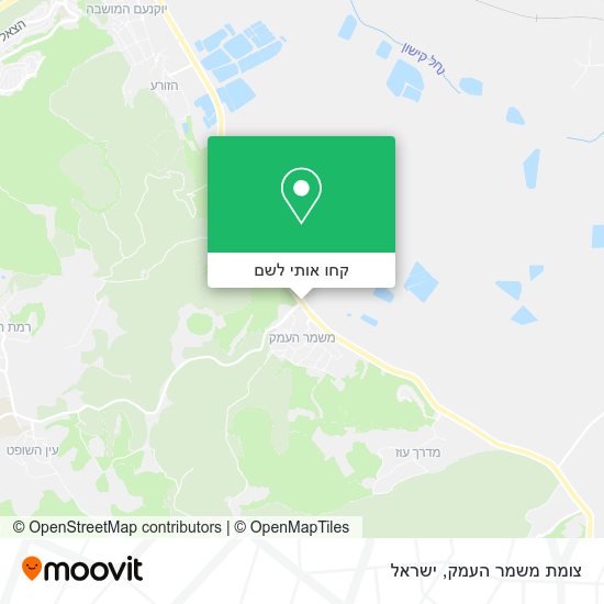 מפת צומת משמר העמק