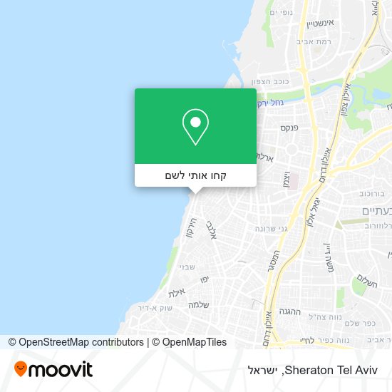 מפת Sheraton Tel Aviv