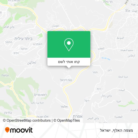 מפת מצפה האלף