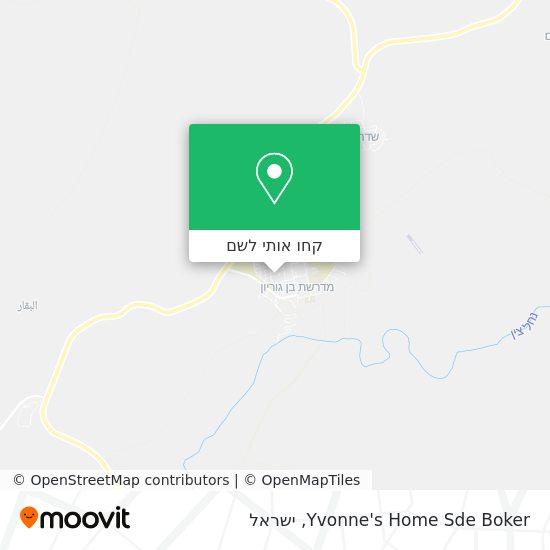 מפת Yvonne's Home Sde Boker