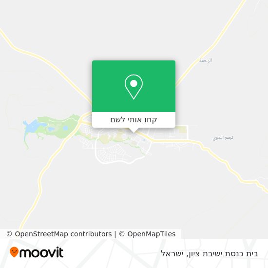 מפת בית כנסת ישיבת ציון