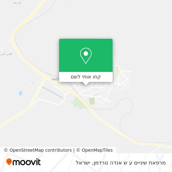 מפת מרפאת שיניים ע ש אנדה נורדמן