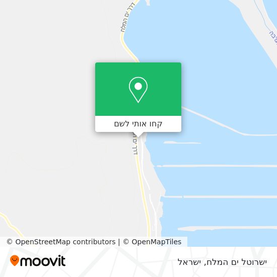 מפת ישרוטל ים המלח