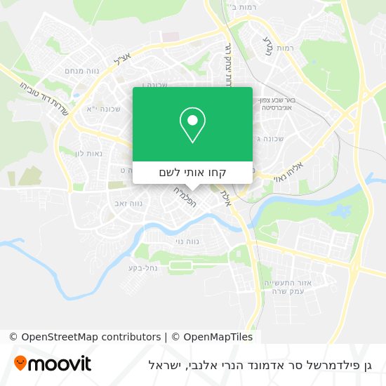 מפת גן פילדמרשל סר אדמונד הנרי אלנבי