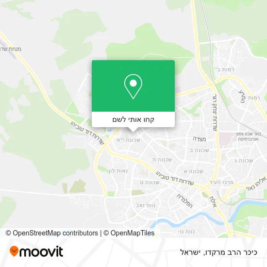 מפת כיכר הרב מרקדו