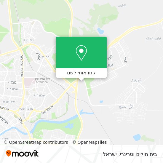 מפת בית חולים וטרינרי