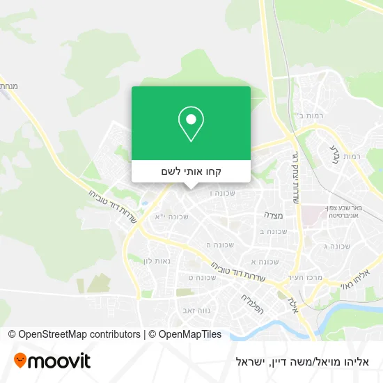 מפת אליהו מויאל/משה דיין