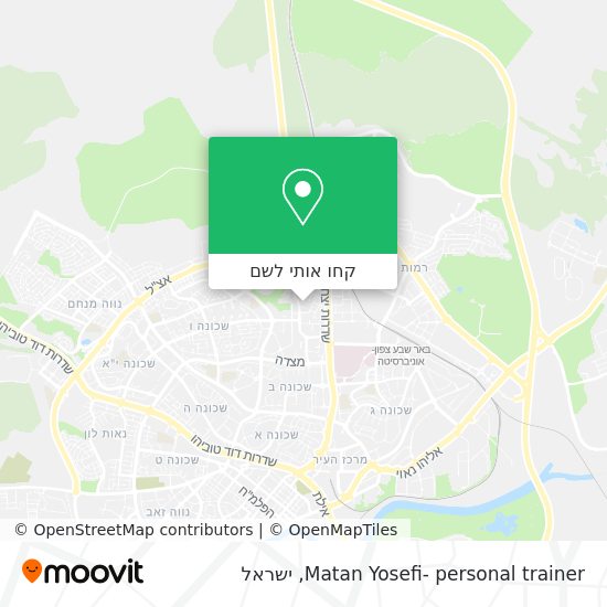 מפת Matan Yosefi- personal trainer