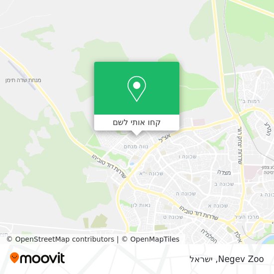 מפת Negev Zoo