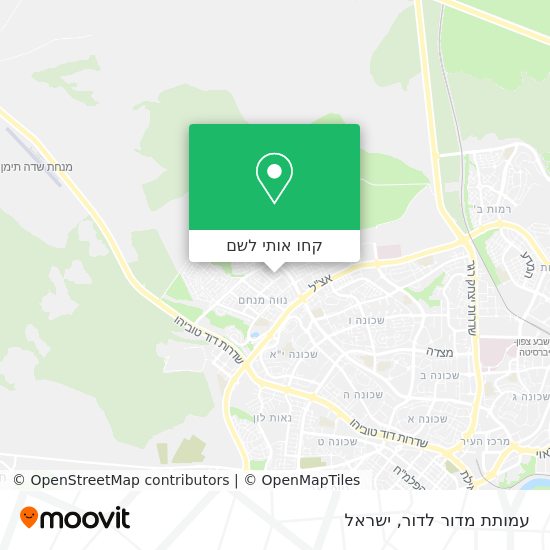 מפת עמותת מדור לדור