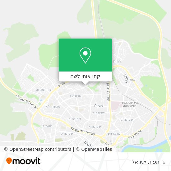 מפת גן תפוז