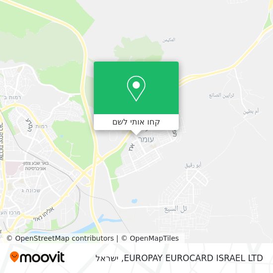 מפת EUROPAY EUROCARD ISRAEL LTD