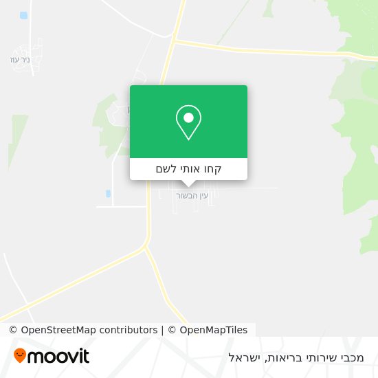 מפת מכבי שירותי בריאות