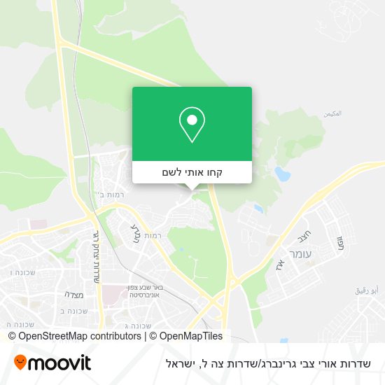 מפת שדרות אורי צבי גרינברג / שדרות צה ל