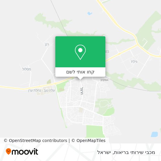 מפת מכבי שירותי בריאות