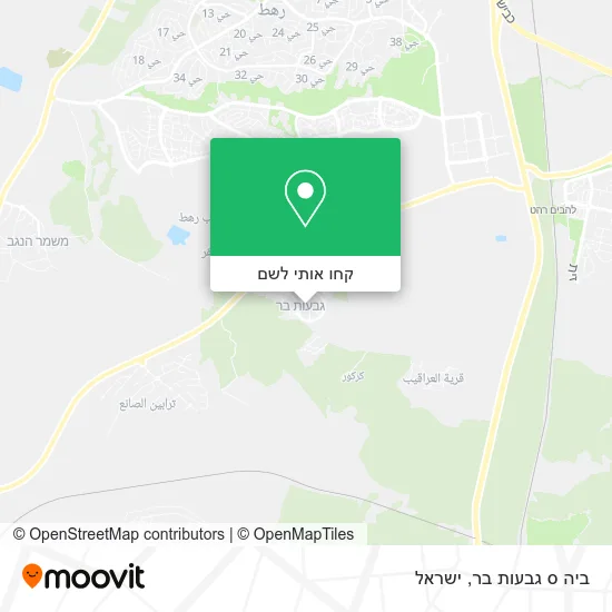 מפת ביה ס גבעות בר