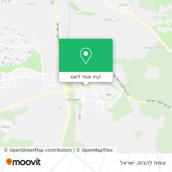 מפת צומת להבים