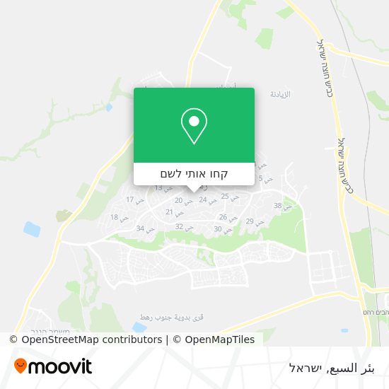מפת بئر السبع