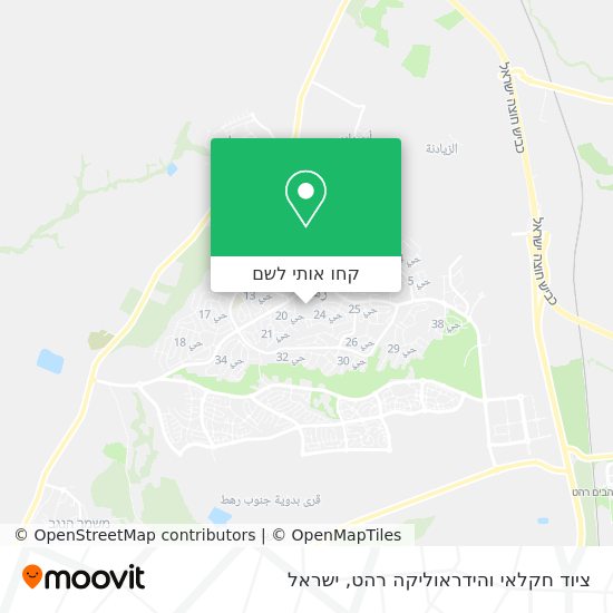 מפת ציוד חקלאי והידראוליקה רהט