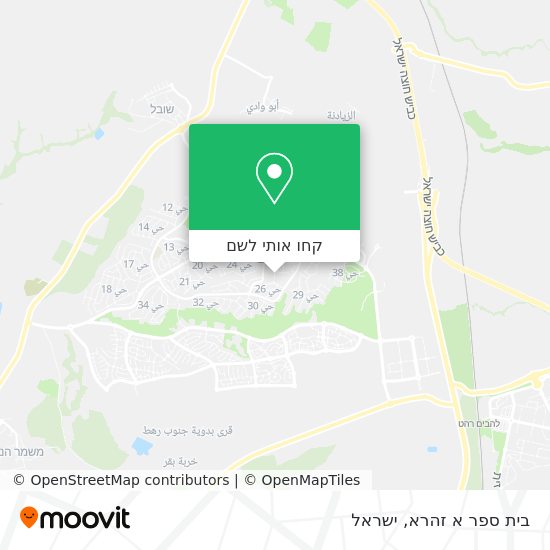 מפת בית ספר א זהרא