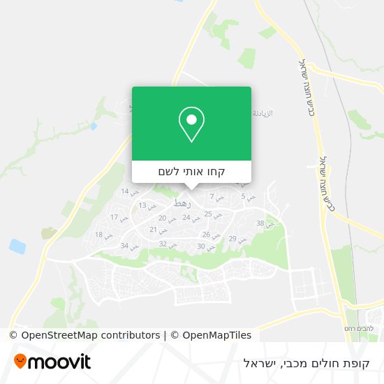 מפת קופת חולים מכבי