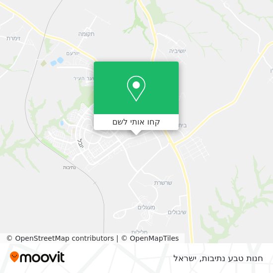 מפת חנות טבע נתיבות