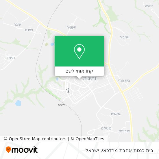 מפת בית כנסת אהבת מרדכאי