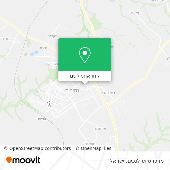 מפת מרכז סיוע לנכים