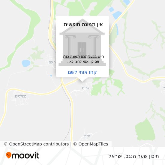 מפת תיכון שער הנגב