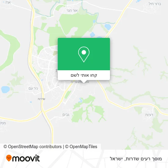 מפת מוסך רעים שדרות