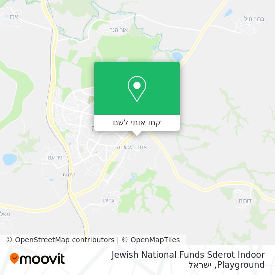מפת Jewish National Funds Sderot Indoor Playground