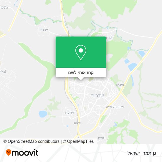 מפת גן תמר