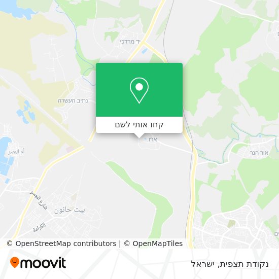 מפת נקודת תצפית