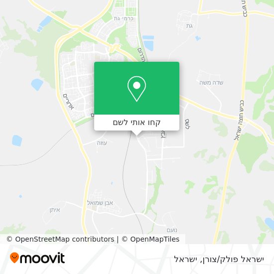 מפת ישראל פולק/צורן
