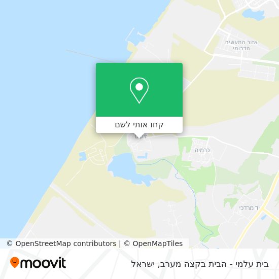 מפת בית עלמי - הבית בקצה מערב