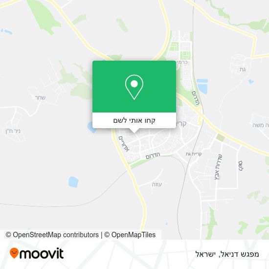 מפת מפגש דניאל