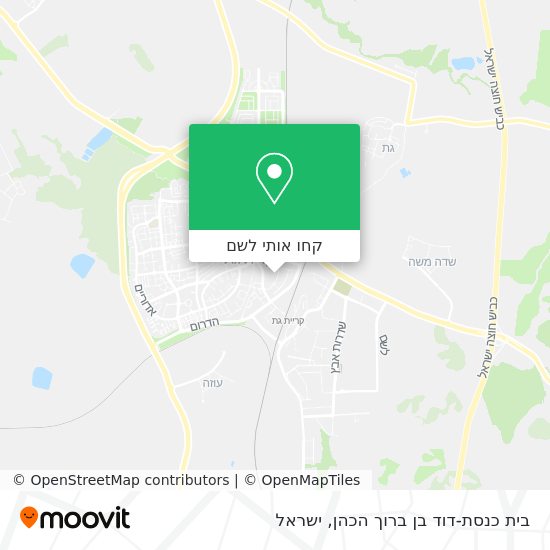 מפת בית כנסת-דוד בן ברוך הכהן