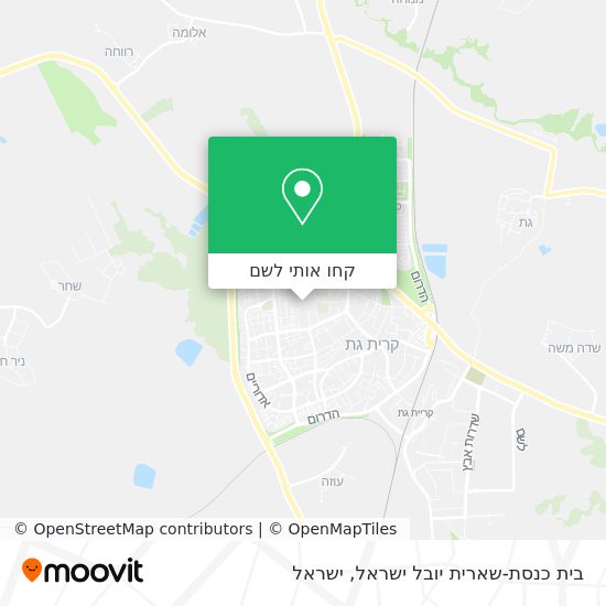 מפת בית כנסת-שארית יובל ישראל