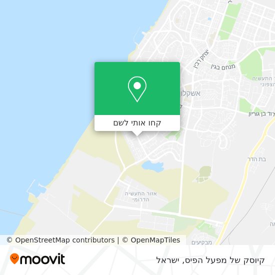 מפת קיוסק של מפעל הפיס