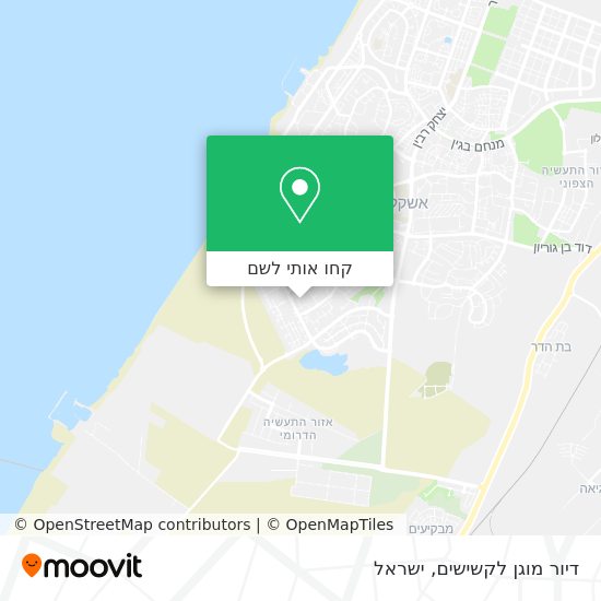 מפת דיור מוגן לקשישים