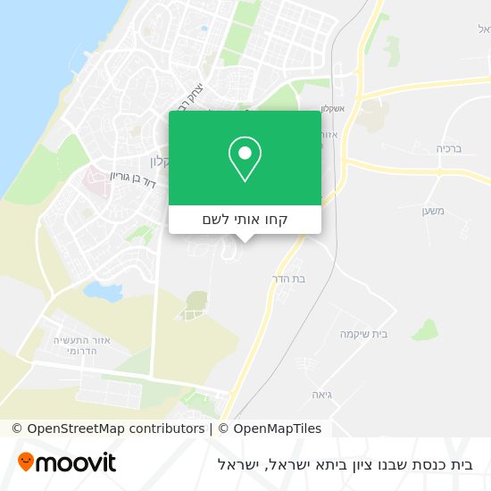 מפת בית כנסת שבנו ציון ביתא ישראל