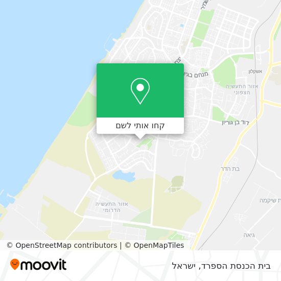 מפת בית הכנסת הספרד