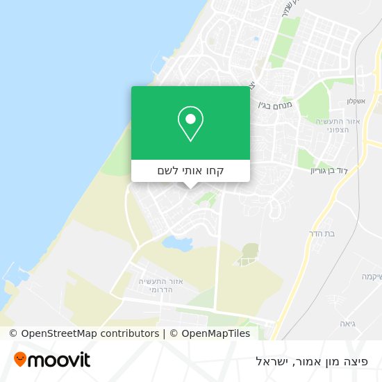 מפת פיצה מון אמור