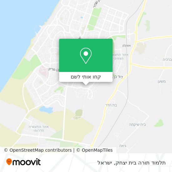 מפת תלמוד תורה בית יצחק