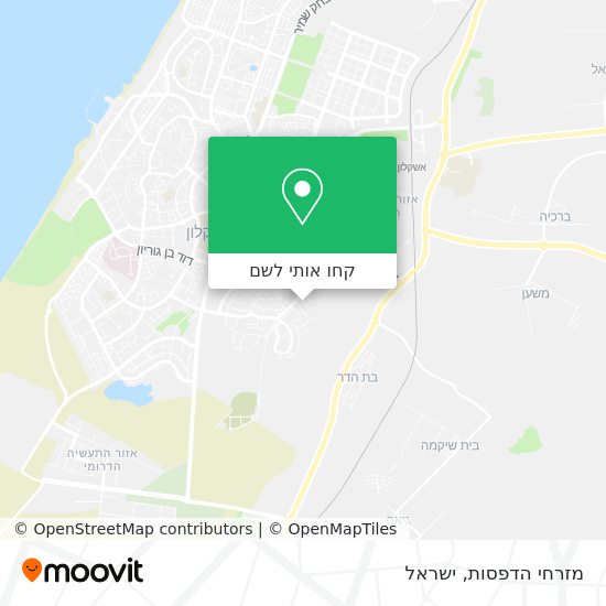 מפת מזרחי הדפסות