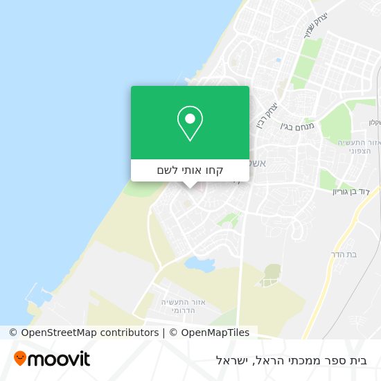 מפת בית ספר ממכתי הראל