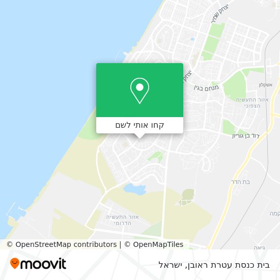 מפת בית כנסת עטרת ראובן