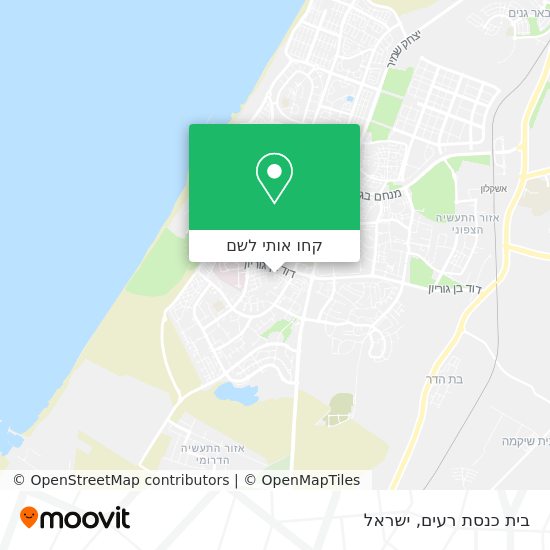 מפת בית כנסת רעים